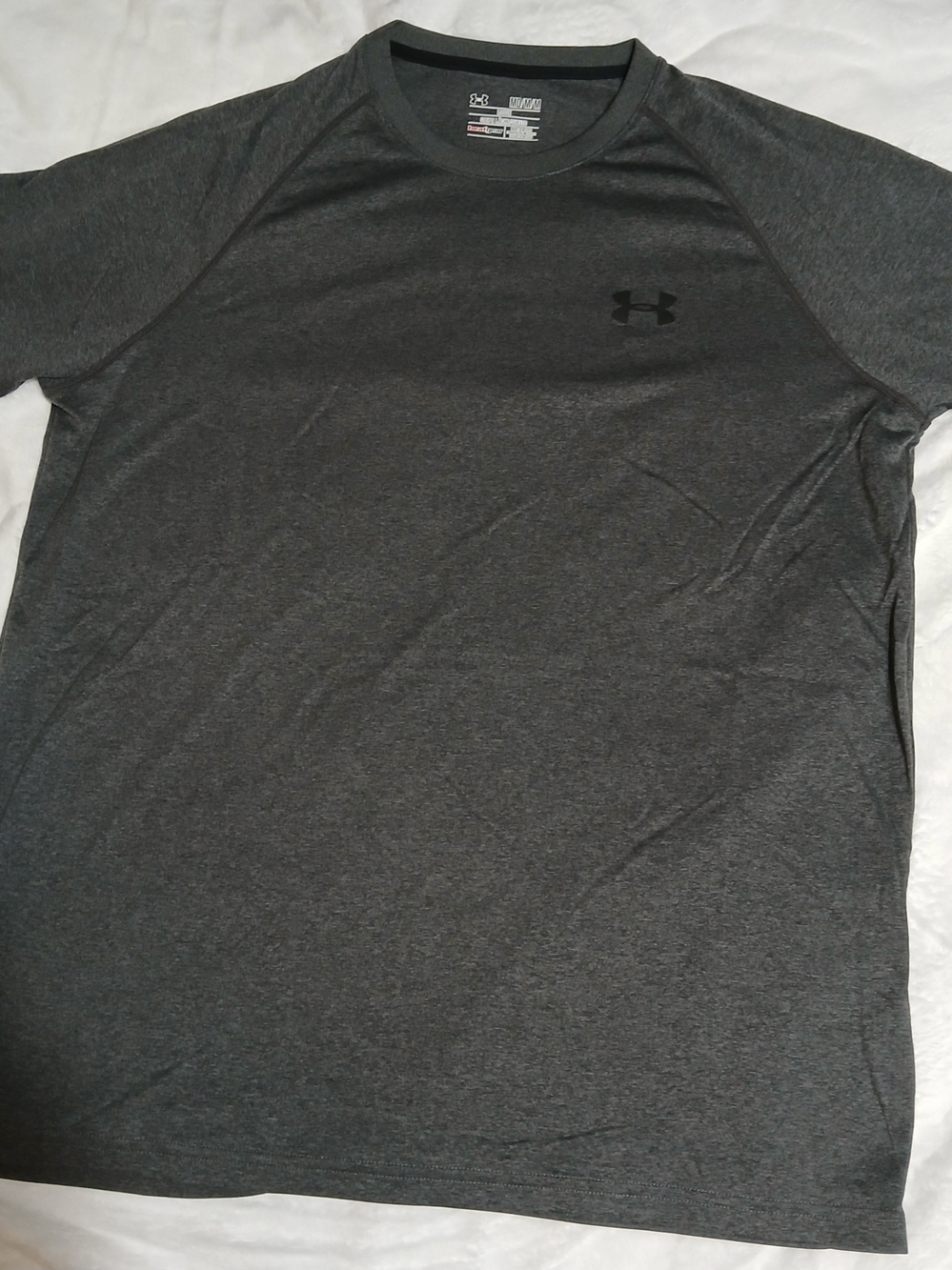 Under Armour Men's Dri-Fit Heather Grey Athletic Short Sleeve Tshirt